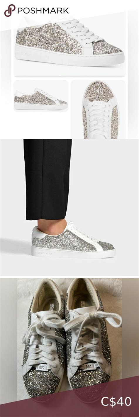 michael kors irving lace up glitter